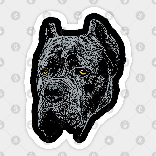 Cane Corso Sticker by childofthecorn